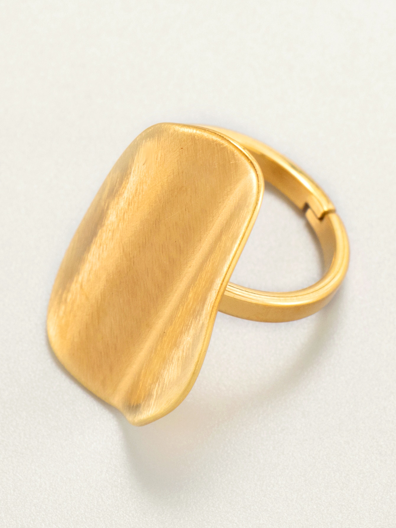 Fashion Stainless Steel Gold Plated Ring