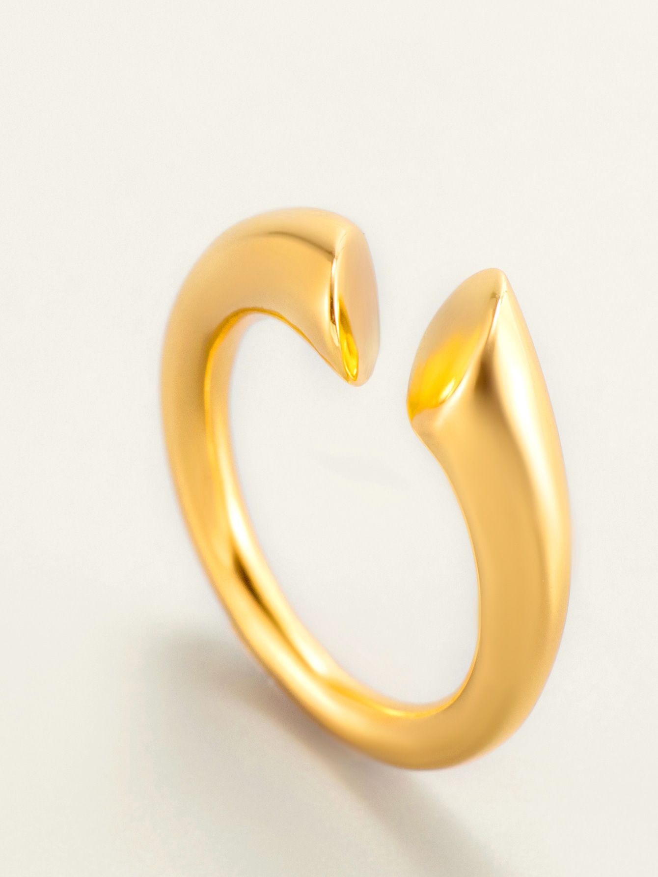 Fashion Stainless Steel Gold Plated Ring