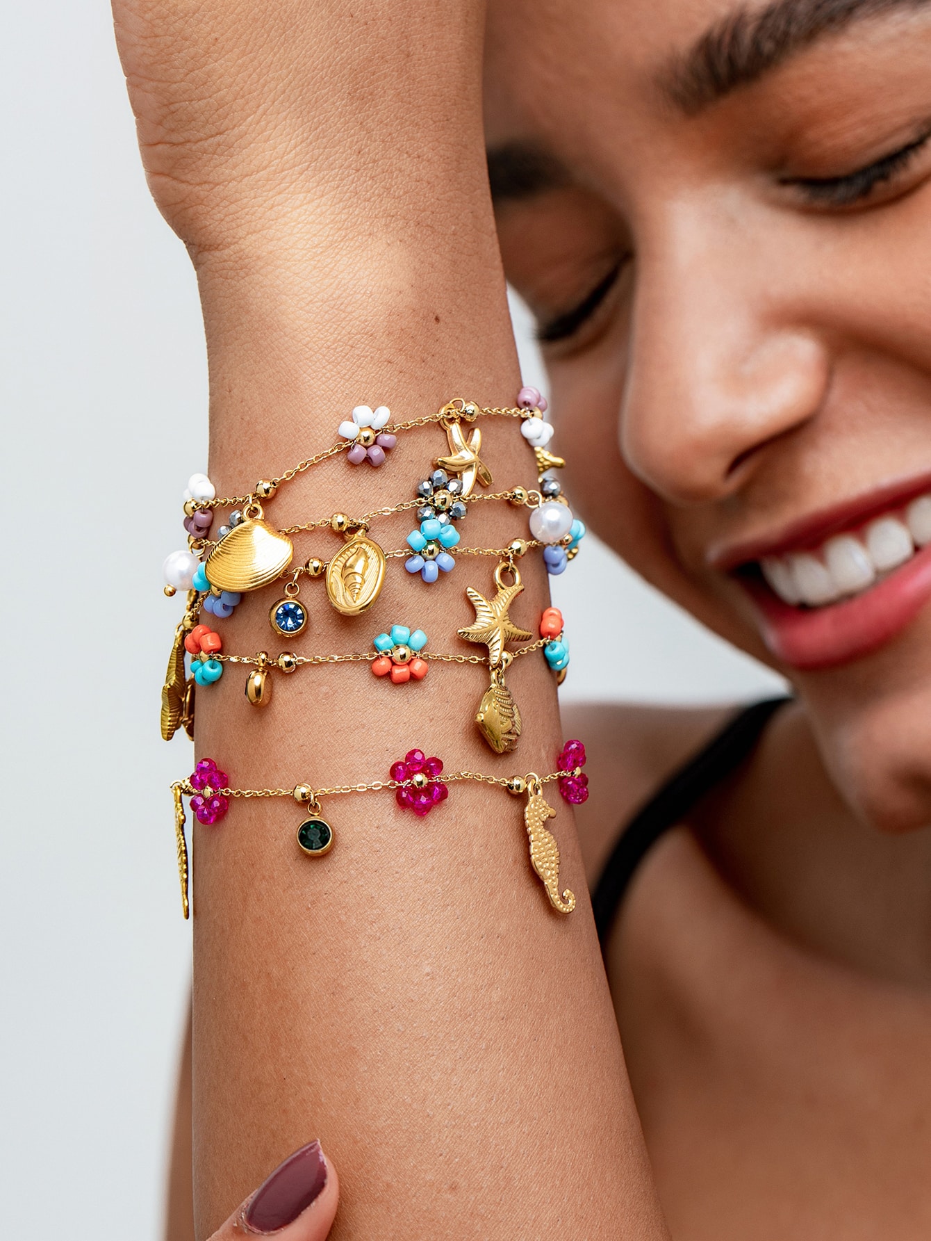 Fashion Ocean Charm Bracelet Set