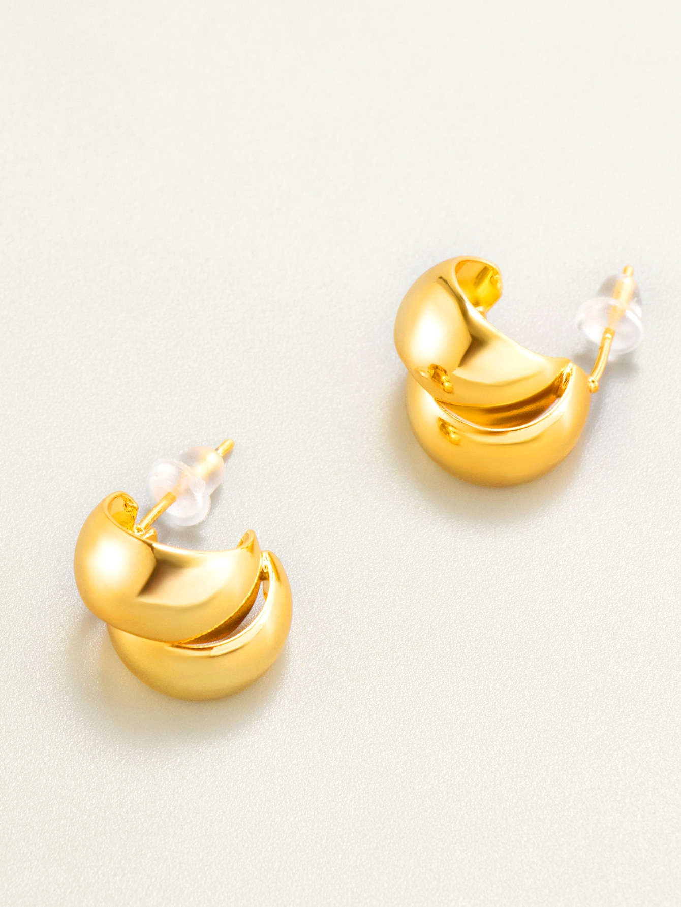 High-end Nice Design Retro Stytle Brass Circle Hoop Earrings
