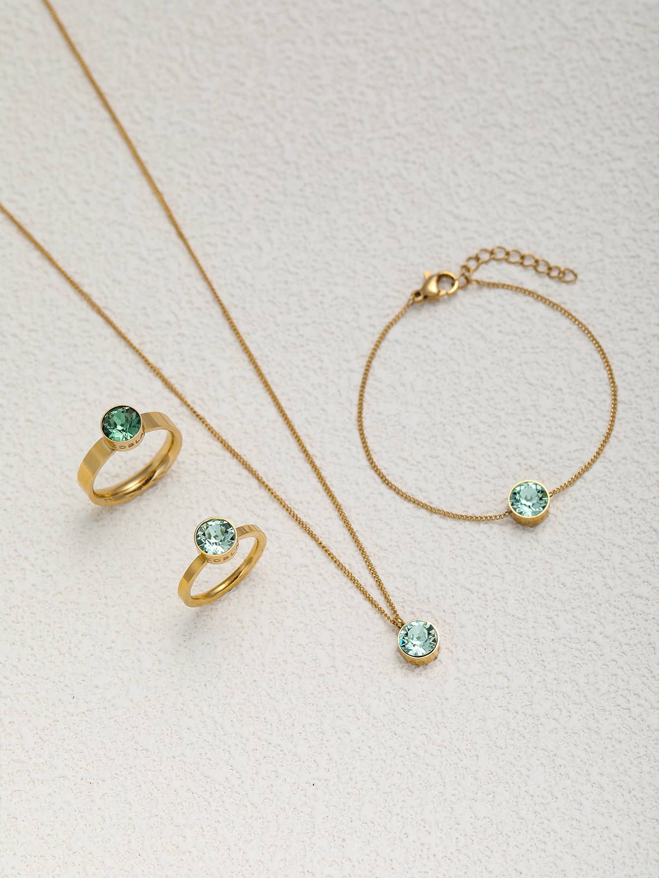 Classic Round CZ Pendant & Earrings Collection