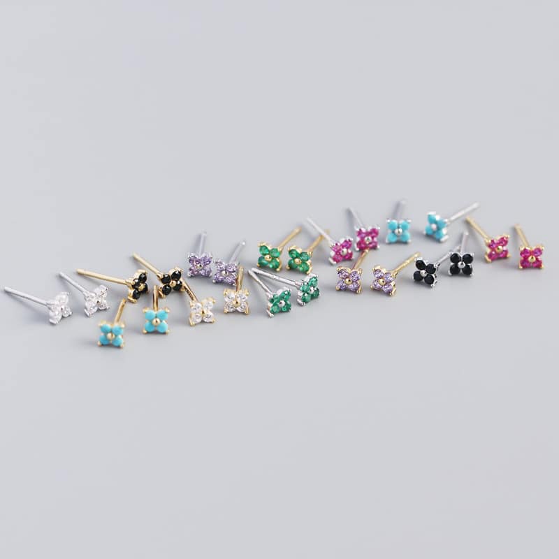 S925 Sterling Silver Geometric Earrings Oval Metal Earrings