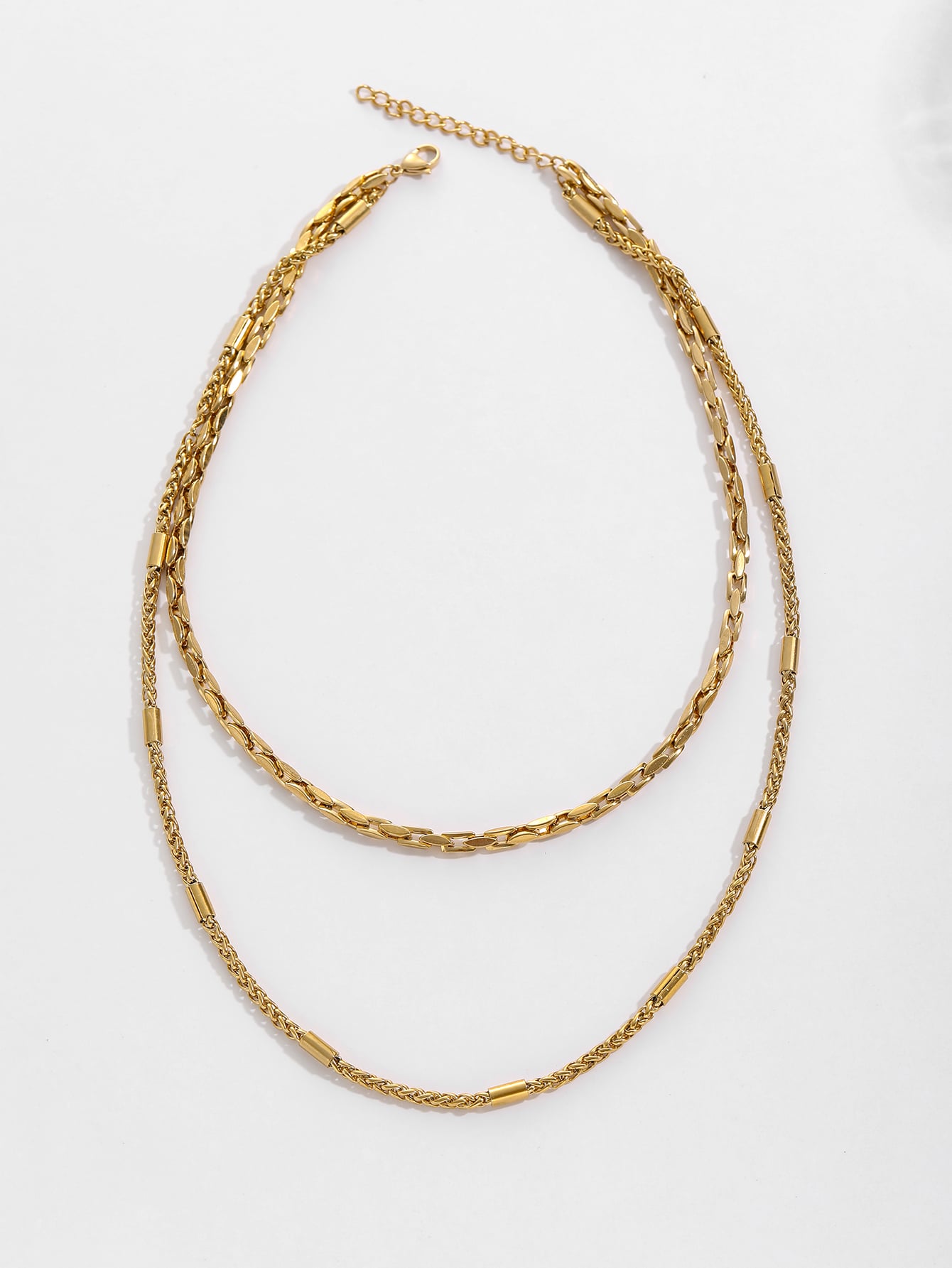 Urban Stylish Layered 18K Gold Plated Necklace